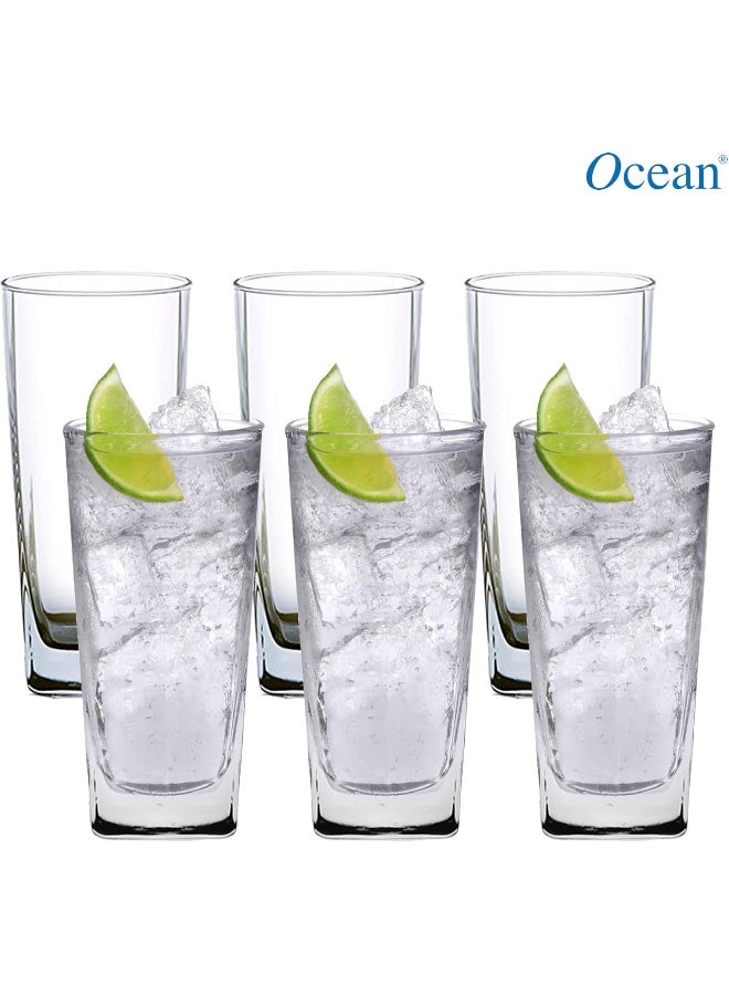 Ocean Pack Of 6 Plaza Highball Tumbler Clear 12x10x8cm - Image 3