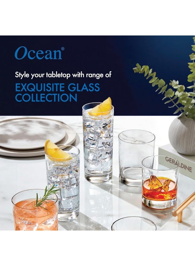 Ocean Pack Of 6 Plaza Highball Tumbler Clear 12x10x8cm - Image 5