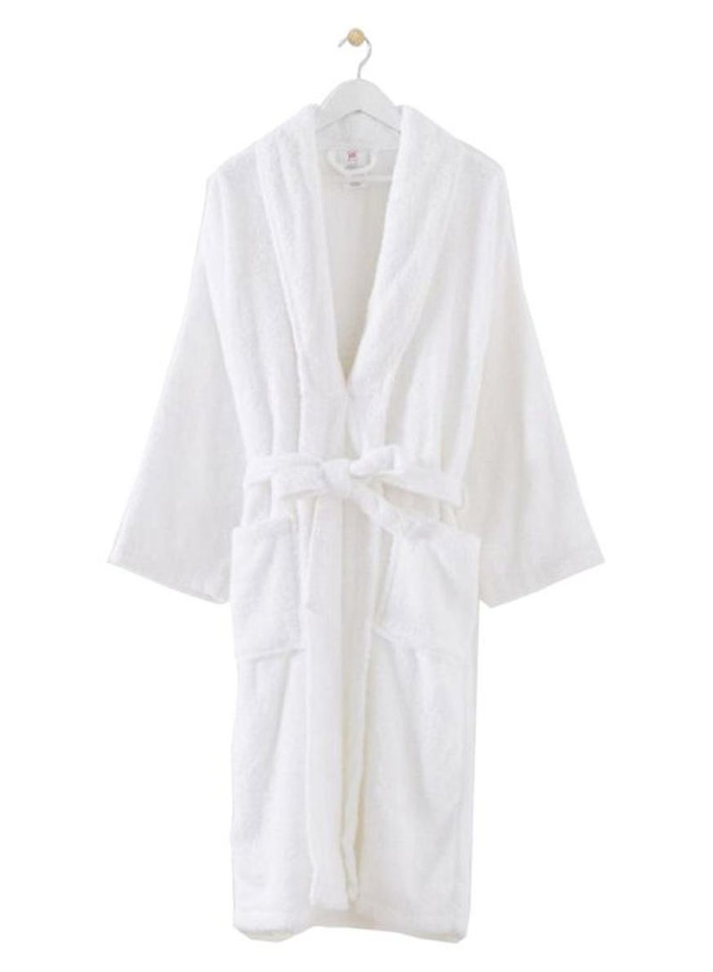 Home Box Essential Shawl Bath Robe White 114cm - Image 1