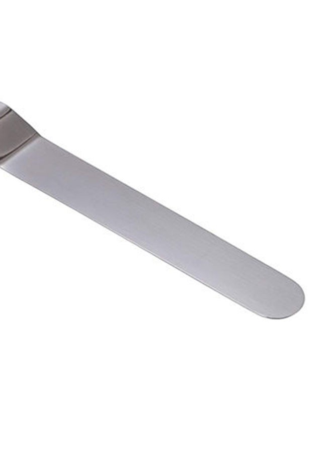 موزع كريمة مستقيم الشكل من الستانلس ستيل أسود/ فضي 8بوصة - Image 4