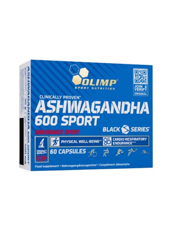 Olimp Ashwagandha 600 Sport 60 Capsules - Image 1