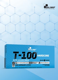 Olimp T-100 Hardcore 120 Capsules Ultimate Testosterone Booster With  Tribulus Terrestris fruit extract  - Image 5