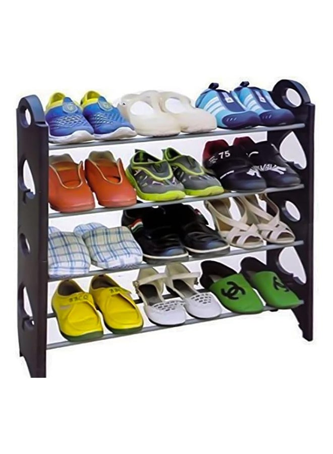 Generic 4 Layer Shoe Cabinet Black 