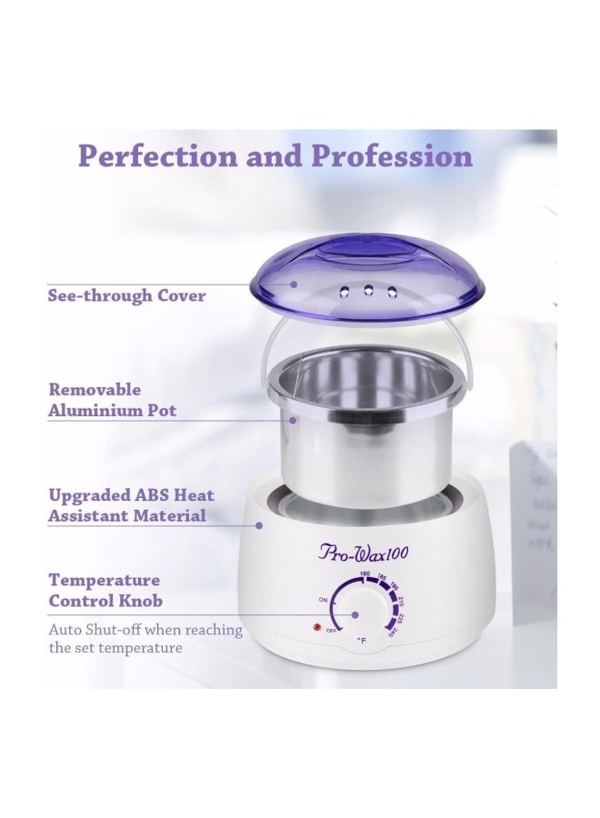 Pro-Wax100 Electric Wax Melting Pot White/Purple - Image 3