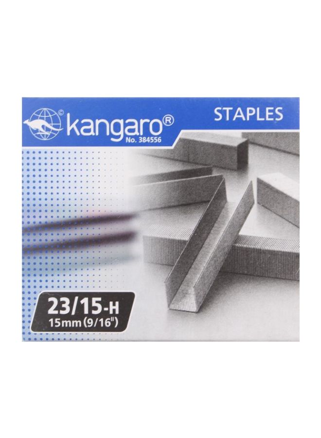 Kangaro 1000-Piece Staple Pin Set Silver - Image 1