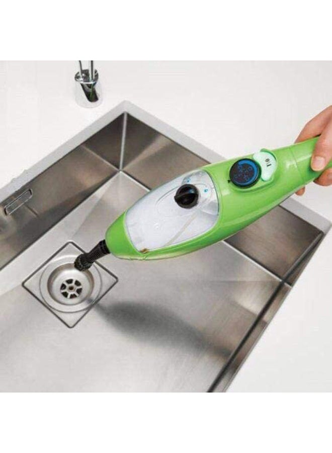 طقم مكنسة بالبخار محمولة 5 في 1 سعة 0.38 لتر x5 أخضر/أسود/أبيض - Image 3