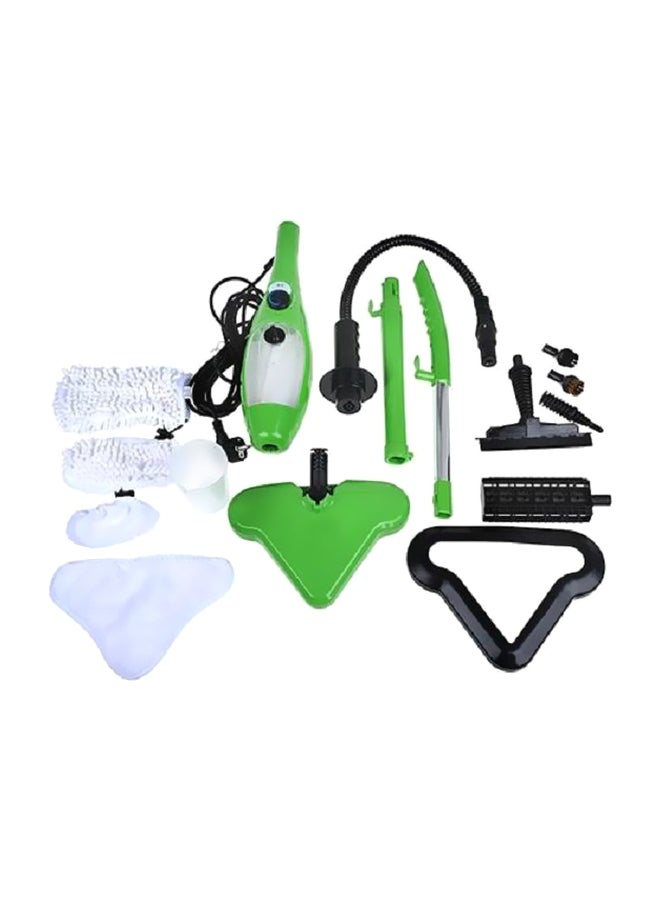 طقم مكنسة بالبخار محمولة 5 في 1 سعة 0.38 لتر x5 أخضر/أسود/أبيض - Image 1