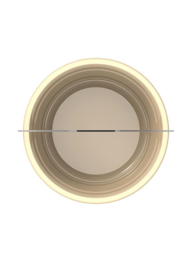 Cosmoplast 3-Liter Round Plastic Bucket With Steel Handle Ivory - Image 3