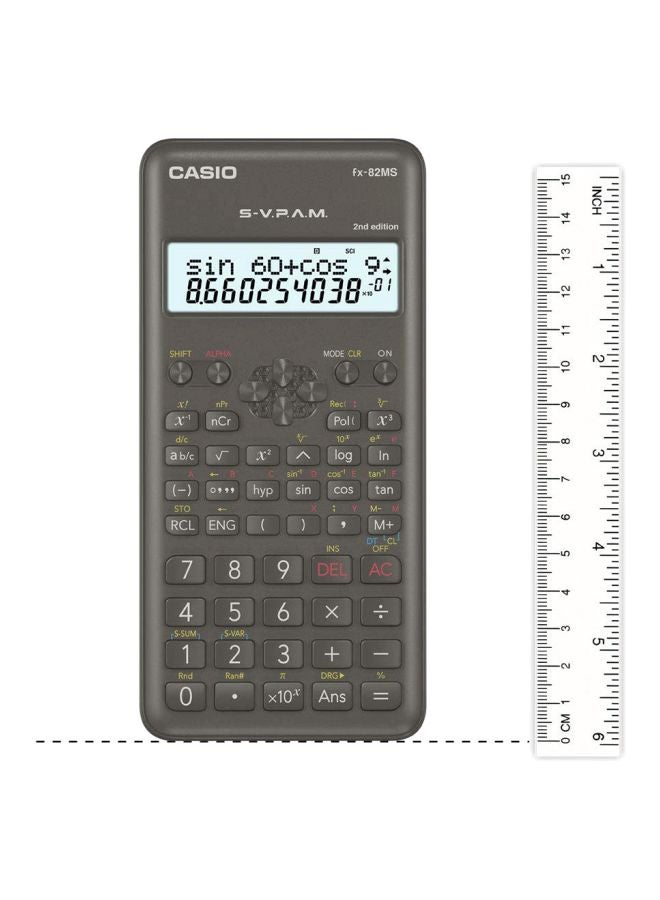 CASIO FX-82MS Scientific Calculator Black - Image 3
