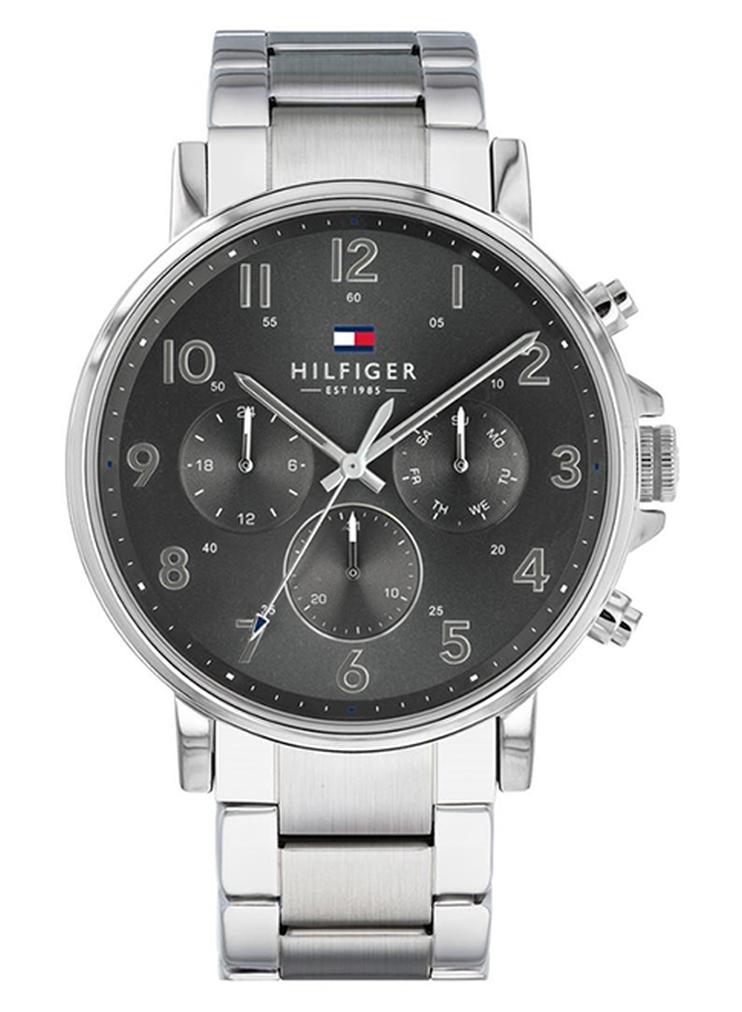 تومي هيلفيغر ساعة يد كرونوغراف بسوار من الستانلس ستيل طراز 1710382 للرجال - Image 1