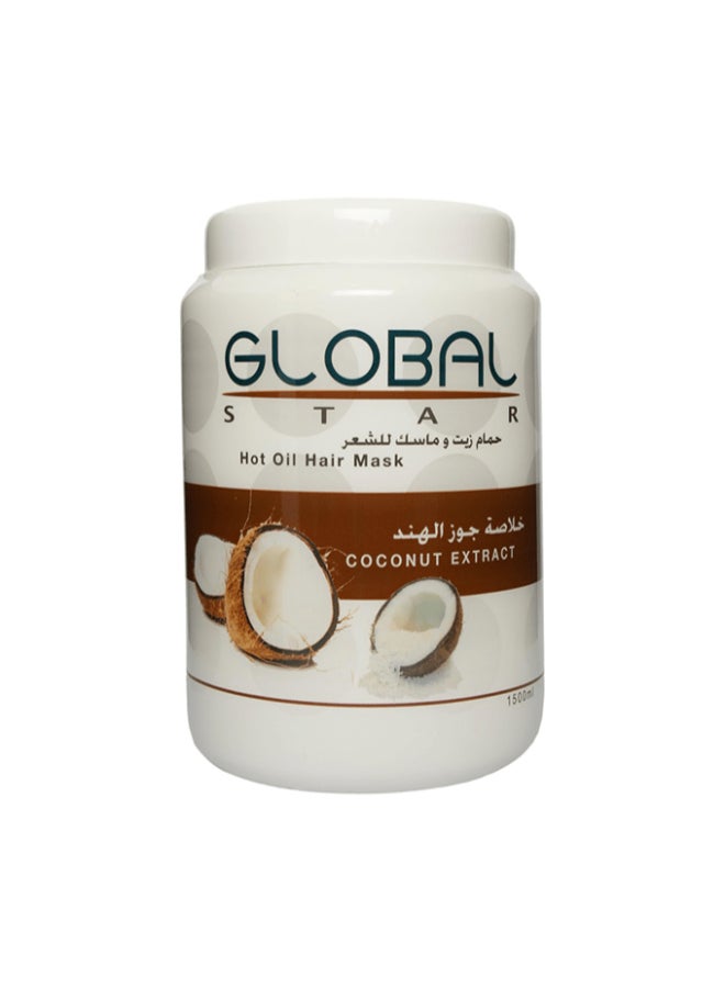 globalstar Hot Oil Hair Mask with Coconut Extract - 1500 ml - Image 1