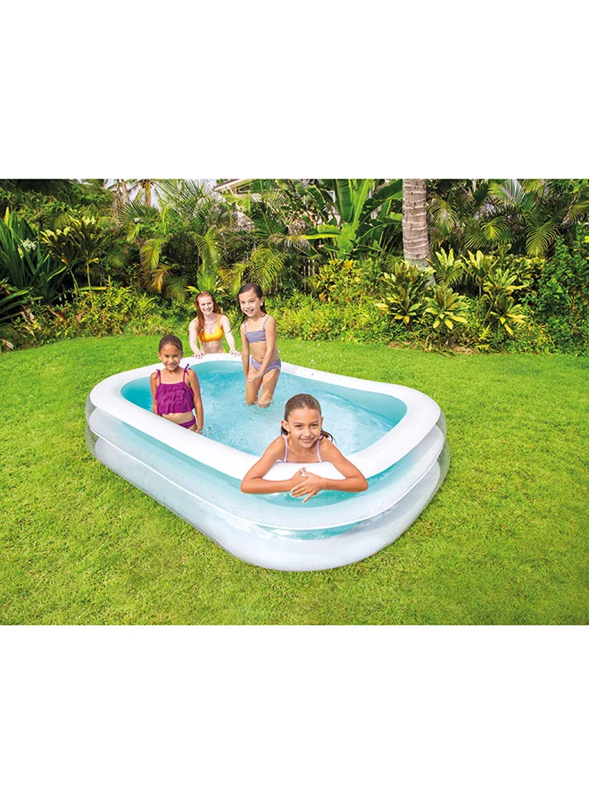 INTEX Intex Swim Center Family Pool – Spacious Design, 262x175x56cm, 203 Gallon Capacity, Durable Vinyl