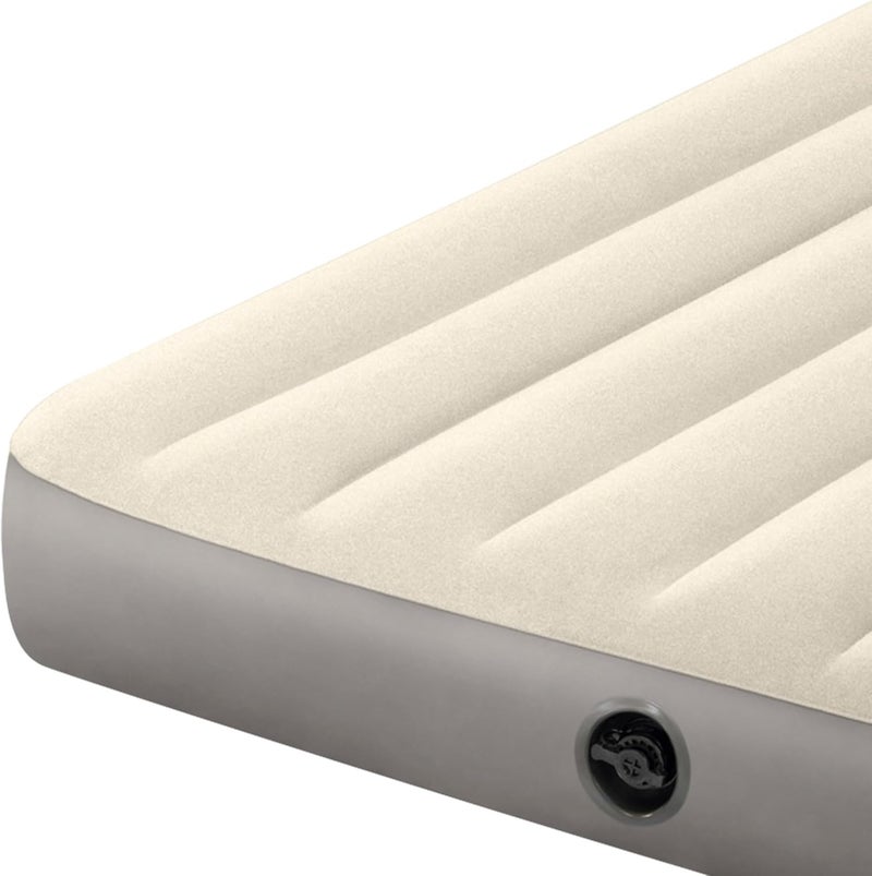 INTEX 64102 Deluxe Single High Air Bed, Double(137 x 191 x 25 cm) Fiber White/Grey 190.5 x 137.1cm - Image 5