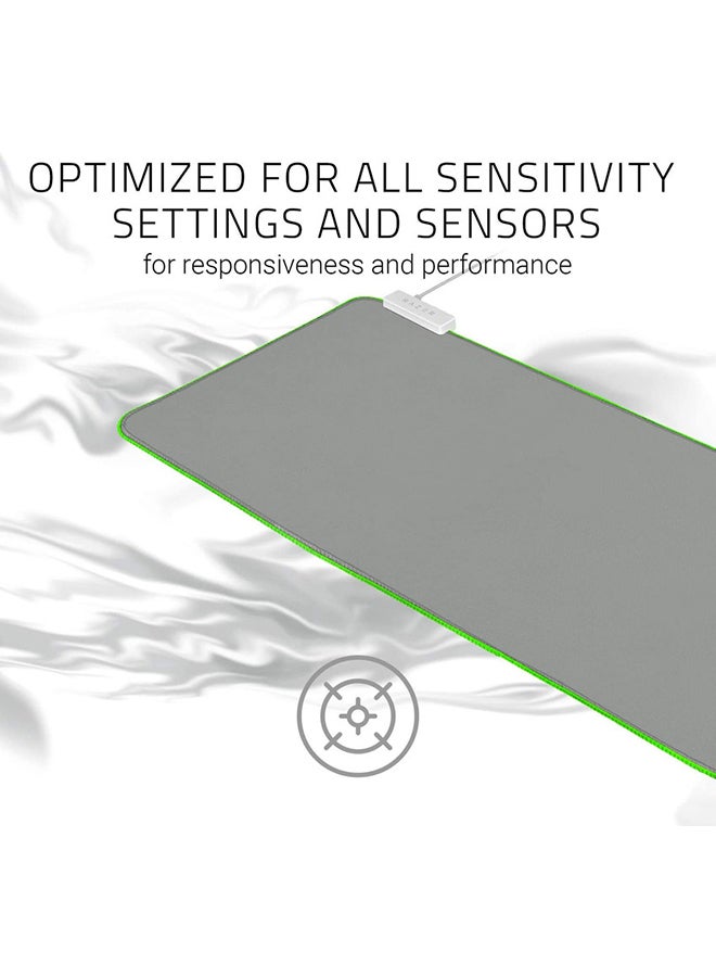 RAZER - Razer Goliathus Extended Chroma Gaming Mouse Pad, Customizable Chroma RGB Lighting, Soft, Cloth Material, Balanced Control & Speed, Non-Slip Rubber Base - Mercury White Mercury - Image 1