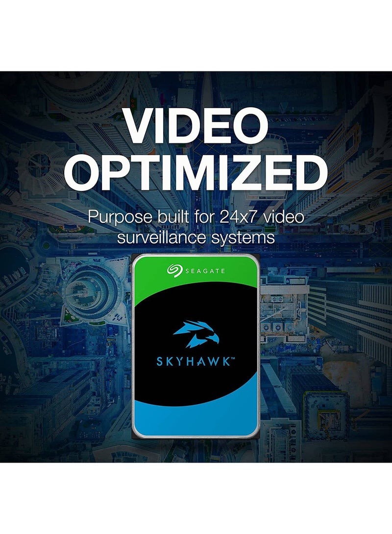 Seagate - Skyhawk 6TB SATA 6.0Gb/s 3.5'' Internal Hard Drive, 256 MB Cache, 5400RPM, 180 MB/s Maximum Data Transfer Rate, Supports up to 64 HD Cameras, 1 Million Hours MTBF | ST6000VX009 6 TB - Image 1