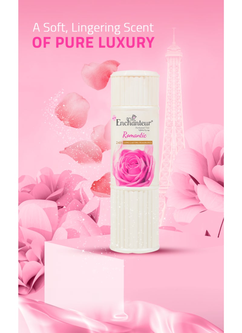 Enchanteur Romantic Perfumed Talc Powder Multicolour 125grams - Image 4