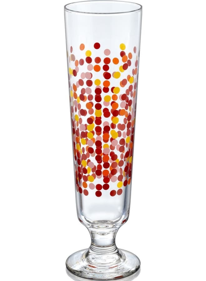 طقم أكواب زجاجية للمشروبات مكون من 3 قطع متعدد الألوان 320ملليلتر