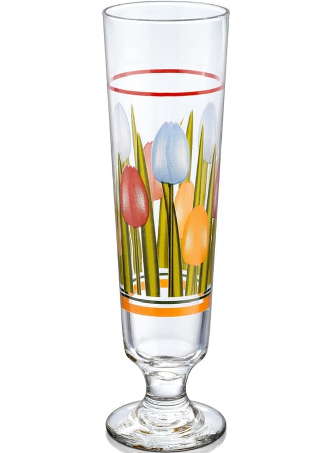 طقم أكواب زجاجية للمشروبات مكون من 3 قطع متعدد الألوان 320ملليلتر