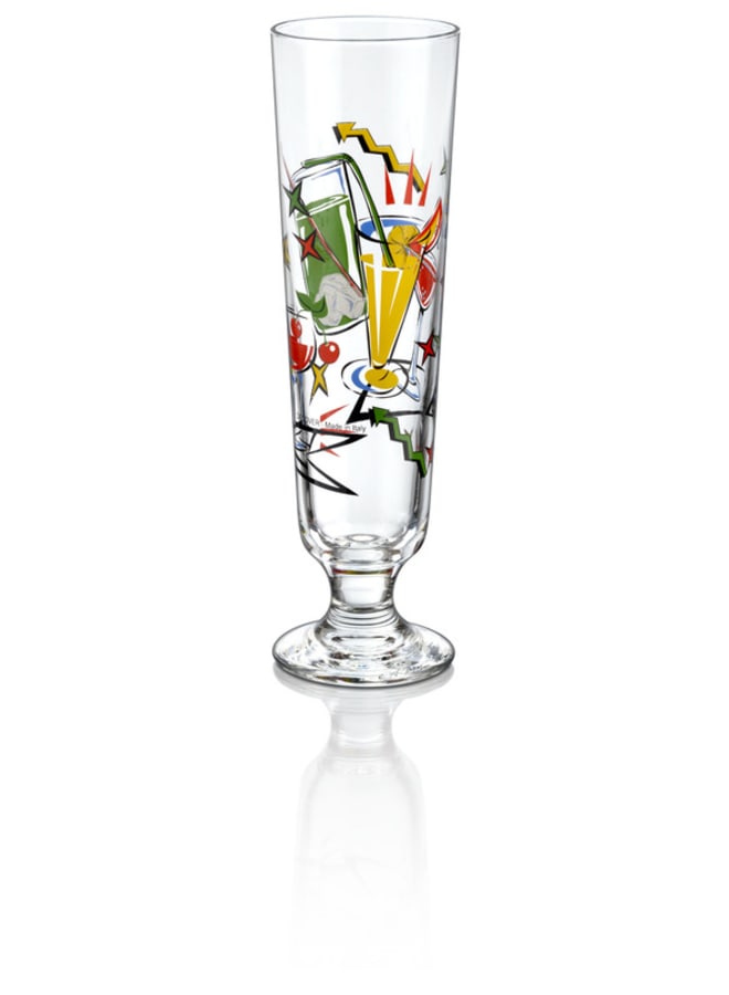 طقم أكواب زجاجية للمشروبات مكون من 3 قطع متعدد الألوان 320ملليلتر