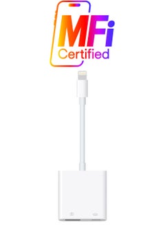 USB And Camera To Lightning Adapter White