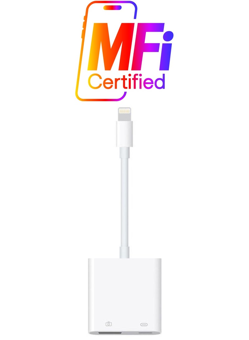Generic - USB And Camera To Lightning Adapter White - Image 1