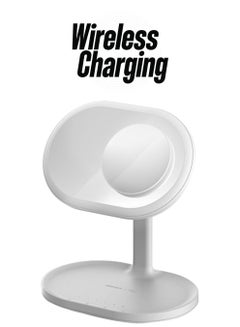 Momax Q.LED Mirror with Wireless Charging and Bluetooth Speaker White  - Image 1
