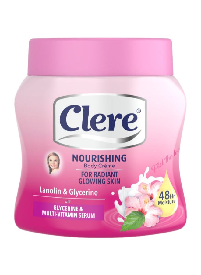 CLERE Nourishing Body Crème for Radiant Glowing Skin 500ml - Image 1