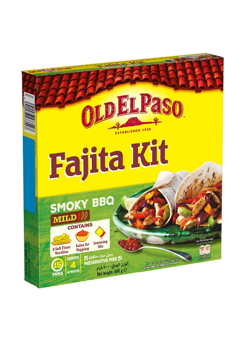 Old El Paso Fajita Kit Smoky BBQ 500grams - Image 1