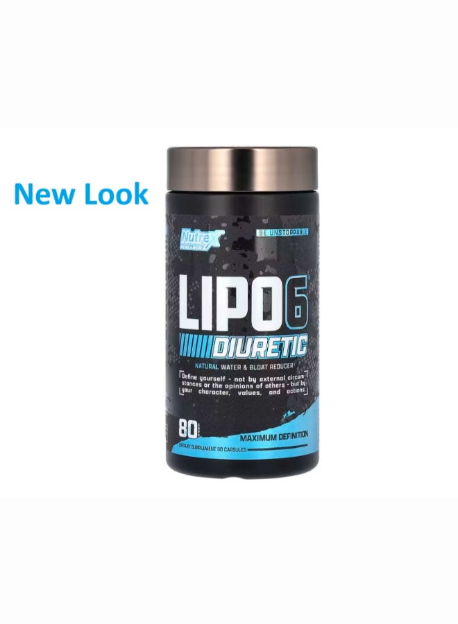 Nutrex Research Lipo-6 Black Diuretic Supplement - 80 Capsules  - Image 1
