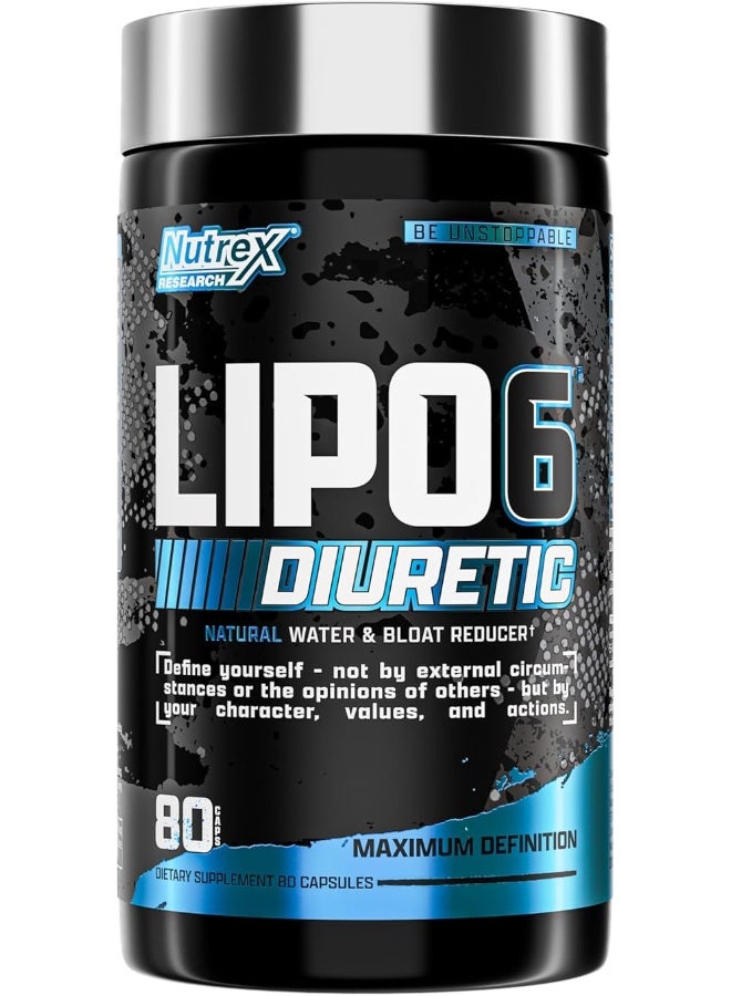 Nutrex Research Lipo-6 Black Diuretic Supplement - 80 Capsules - Image 1