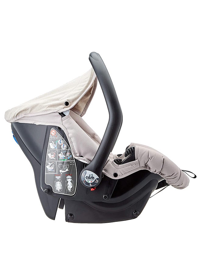 cam Area Zero + Baby Car Seat, Infant/Baby/ Support Cushion, Carry Cot, Canopy Suitable Travel Kids Side Protection For The Head, Compatible, Removable Hood, Essential, Convenient Mechanism - Beige  - Image 3