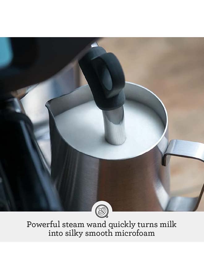 Breville Barista Pro Espresso Machine BES878BSS – Faster Heat Up, LCD Display, Built-in Grinder 2 L 1680 W BES878BSS Silver - Image 5