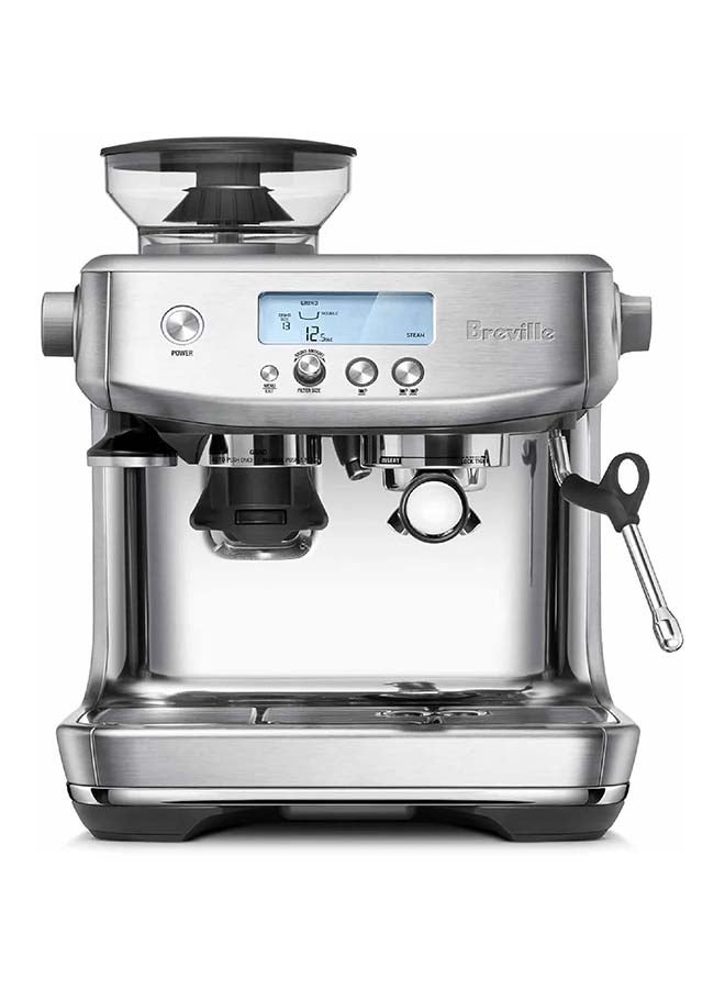 Breville Barista Pro Espresso Machine BES878BSS – Faster Heat Up, LCD Display, Built-in Grinder 2 L 1680 W BES878BSS Silver - Image 1