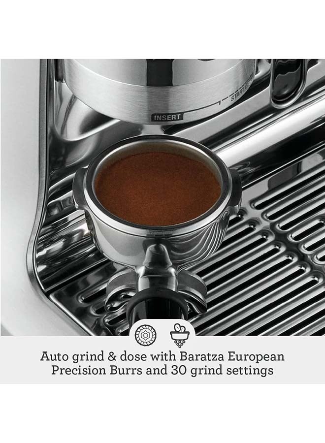 Breville Barista Pro Espresso Machine BES878BSS – Faster Heat Up, LCD Display, Built-in Grinder 2 L 1680 W BES878BSS Silver - Image 4