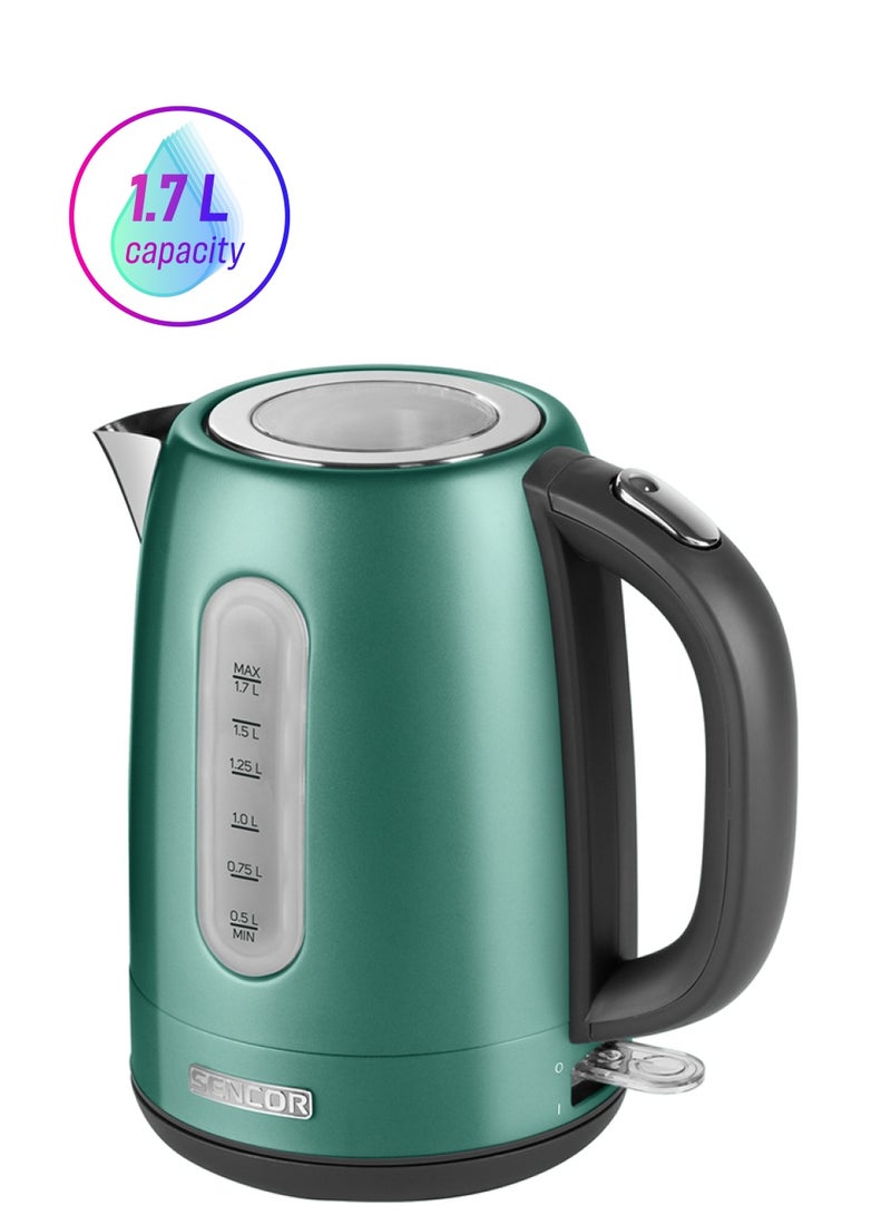 سنكور غلاية كهربائية سعة 1.7 لتر 1.7 L 2150 W SWK 1771GR أخضر 