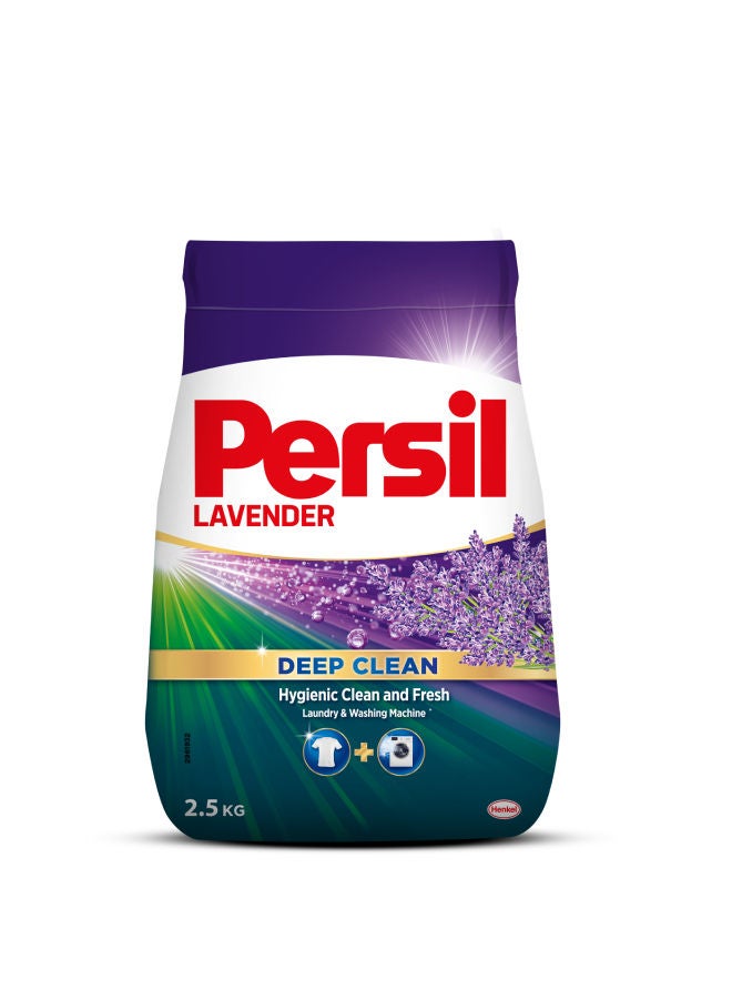 Persil Automatic Powder Detergent  (9 Washloads) Lavendar Scent - Multicolour 2.5kg - Image 1