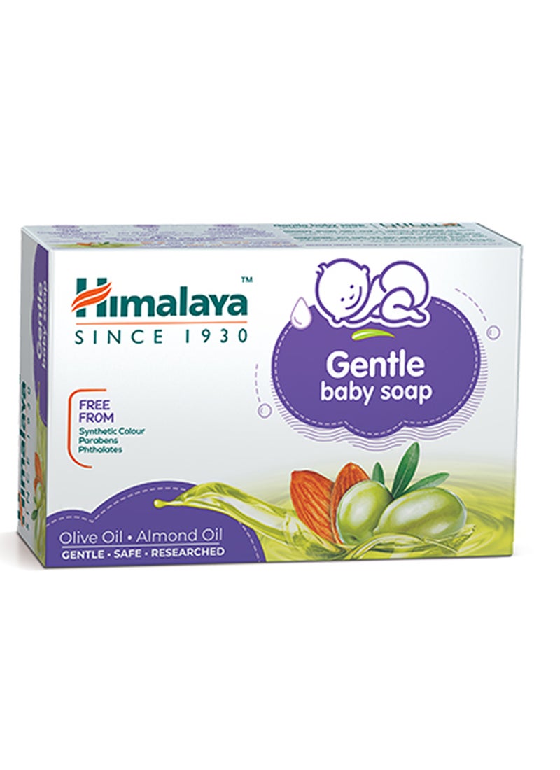 Himalaya Gentle Baby Soap With Olive Oil And Almond Oil Pack of 6 - Image 2