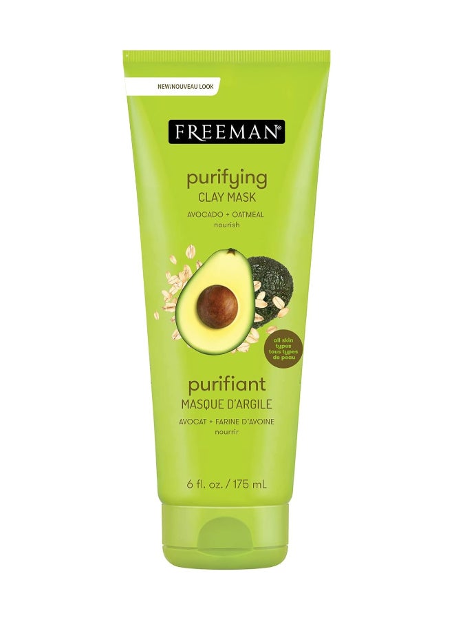 Freeman Feeling Beautiful Purifying Clay Mask With Avocado And Oatmeal 175ml - Image 1