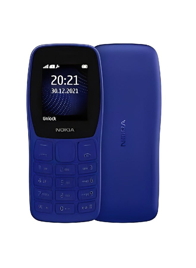 NOKIA 105 Dual SIM Blue 4MB RAM 4MB 2G  - Image 1