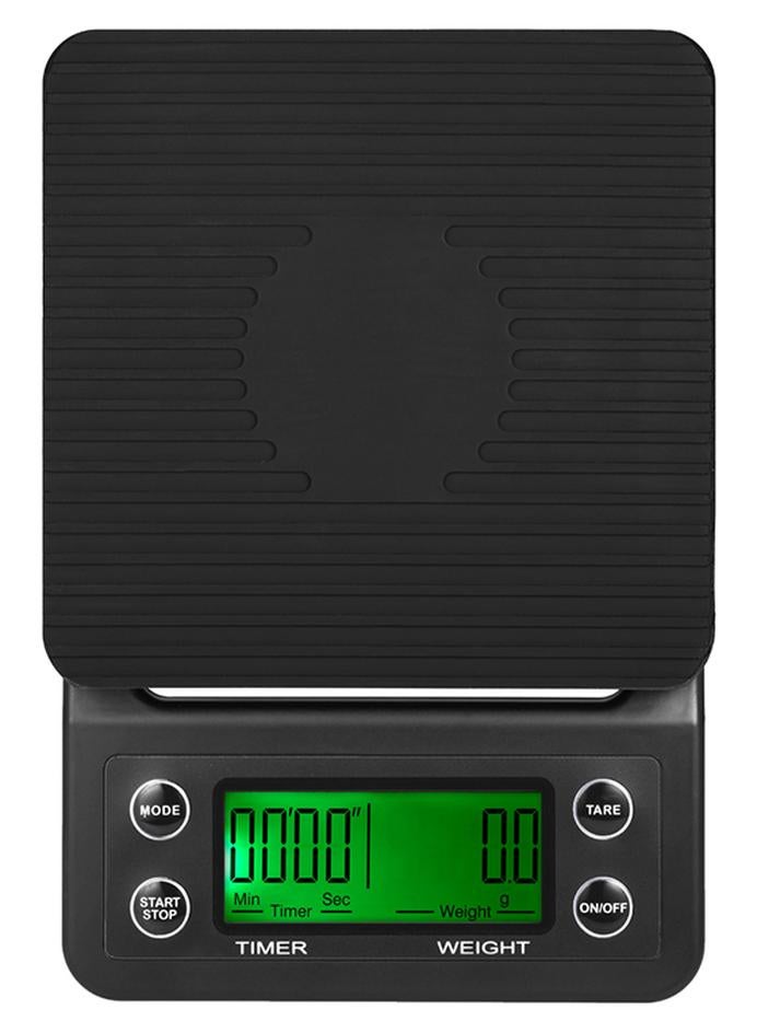 Electric LCD Display Coffee Drip Scale With Timer Black 5kg - Image 1