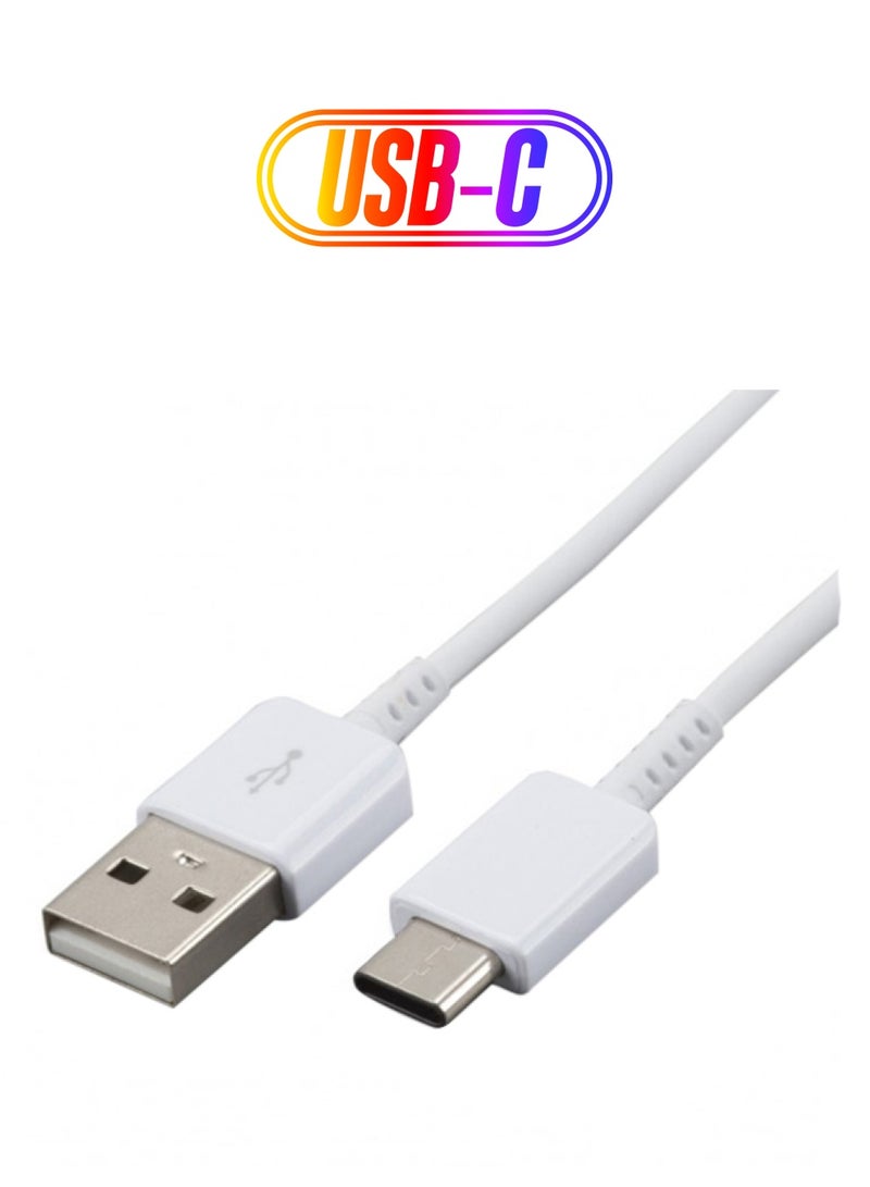 كابل نقل بيانات USB Type-C لهواتف سامسونج أبيض