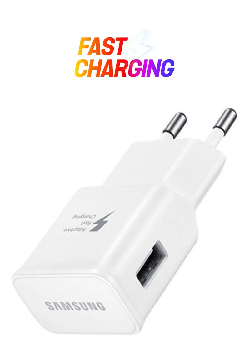 ماركة غير محددة محول للشحن السريع مزود بكابل Micro USB مناسب للسفر أبيض  - Image 1