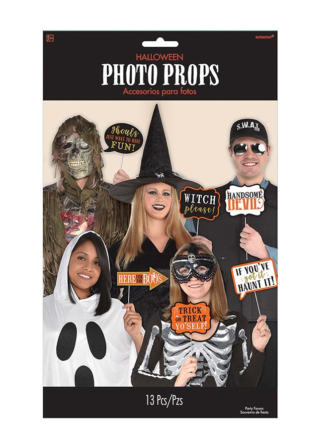 أمسكان 13-Piece Halloween Photo Props