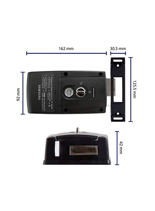 Samsung Keyless Digital Door Lock Black/Silver/Blue 7.2 x 3.6 x 1.9inch - Image 5