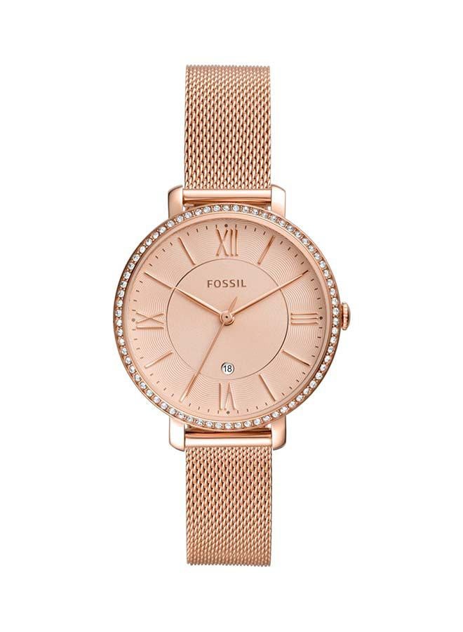 FOSSIL Women's Water Resistant Analog Wrist Watch ES4628 - 36 mm - Rose Gold - Image 1