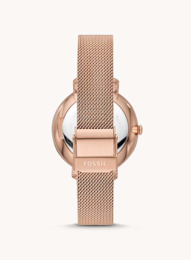 FOSSIL Women's Water Resistant Analog Wrist Watch ES4628 - 36 mm - Rose Gold - Image 3