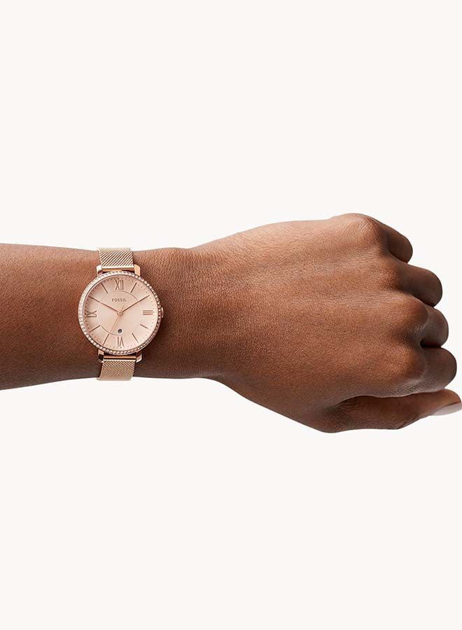 FOSSIL Women's Water Resistant Analog Wrist Watch ES4628 - 36 mm - Rose Gold - Image 2