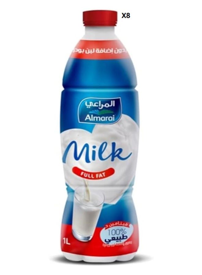 Plain Milk Full Fat PET 1.5Liters Pack of 8