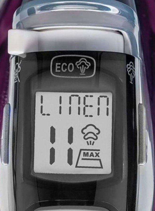 بلاك اند ديكر مكواة بخار رقمية من بلاك آند ديكر، شاشة LCD، لوحة سيراميكية مؤكسدة، دليل اختيار الأقمشة، أوضاع جافة/اقتصادية/تعزيز، بخار متغير، تحكمات سريعة مسبقة، وظيفة التنظيف الذاتي، 380 ml 2800 W X2250-B5 متعدد الألوان - Image 3