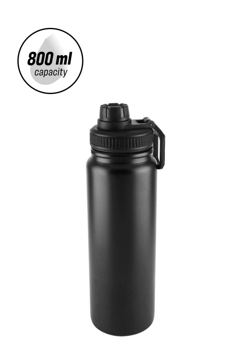 Nessan Stainless Steel Vacuum Flask Black - Image 1